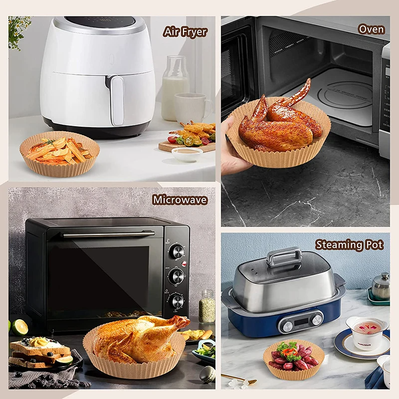 Forro de Papel Antiaderente Air Fryer