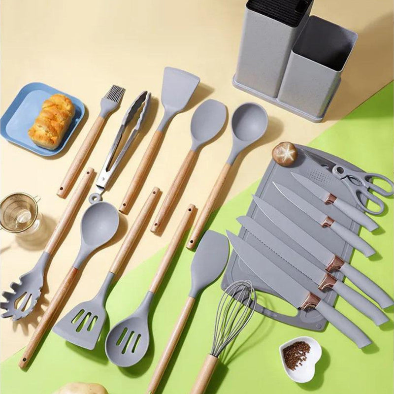 Kit de Cozinha 19 Peças de Silicone Premium